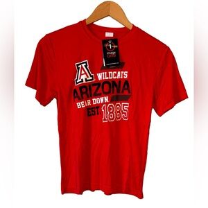 NWT NCAA Image One Red Short Sleeve Arizona Wildcats College T Shirt  Youth M